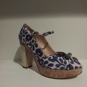 Marc by Marc Jacobs Blue Floral Shoe